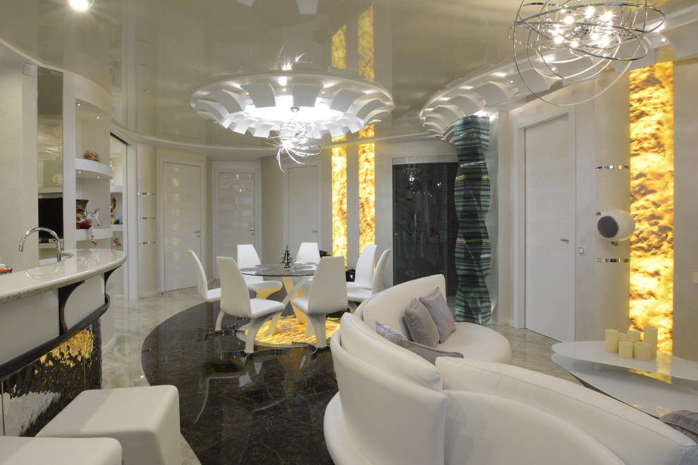 Проект частой квартиры "Стеклянный твист"