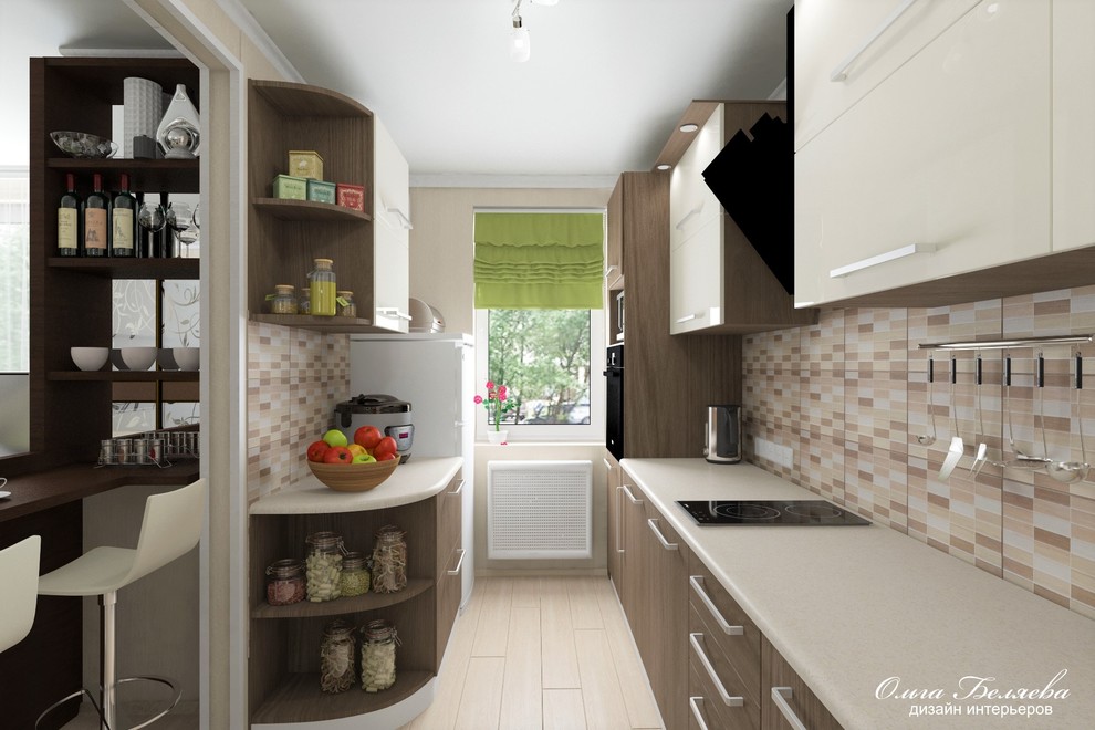 Кухня объединенная с гостиной