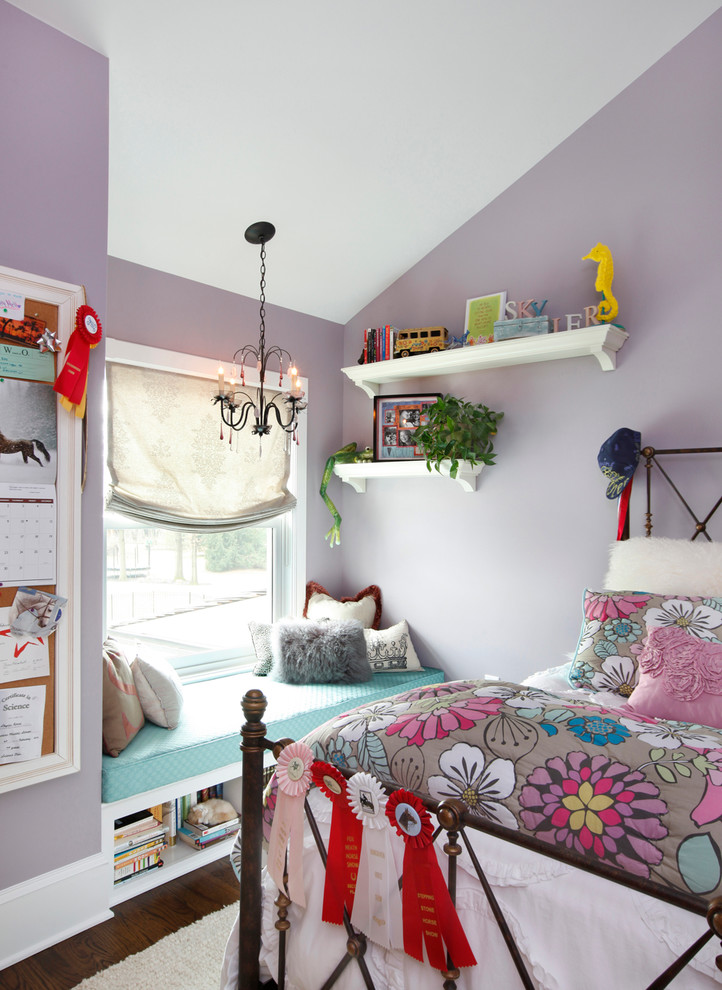 Photo of a traditional kids' room for girls in New York.