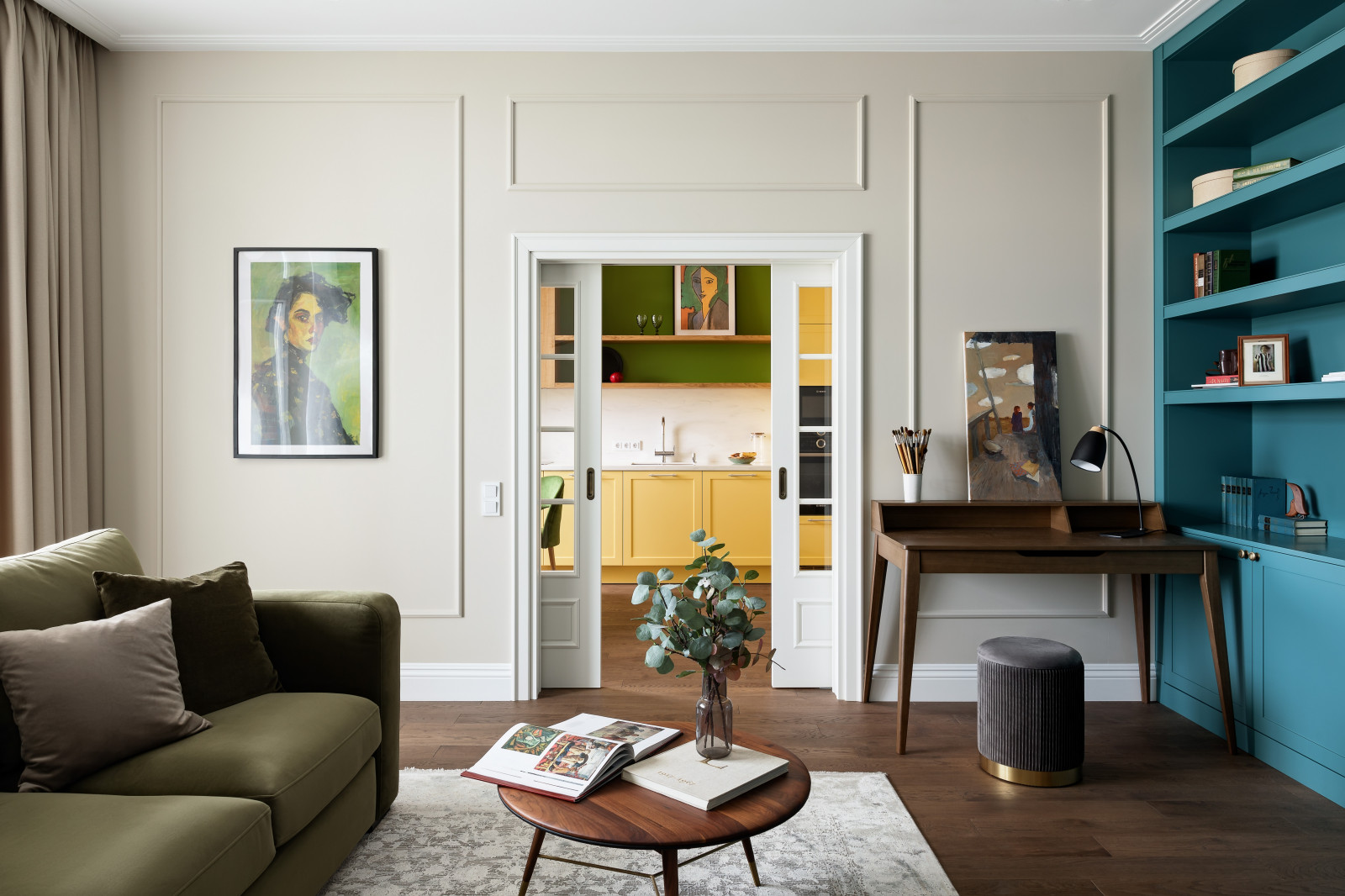 Colorful apartment with children's room