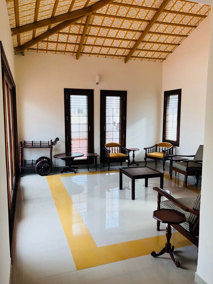 This is an example of an Indian living room in Bengaluru.