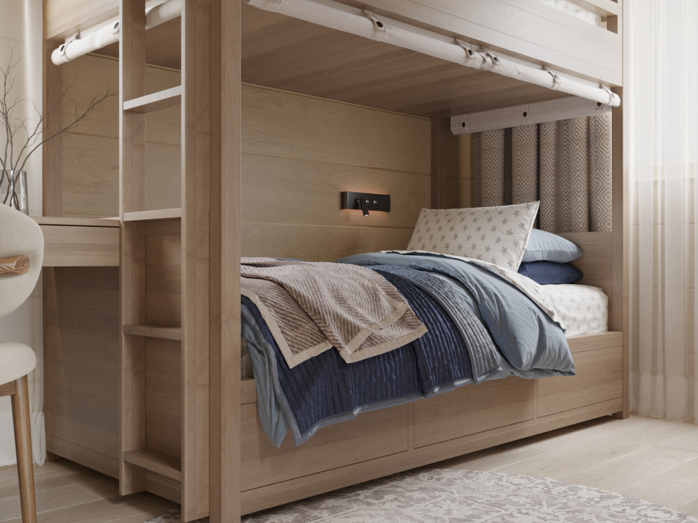 Дизайн интерьера дома из клееного бруса