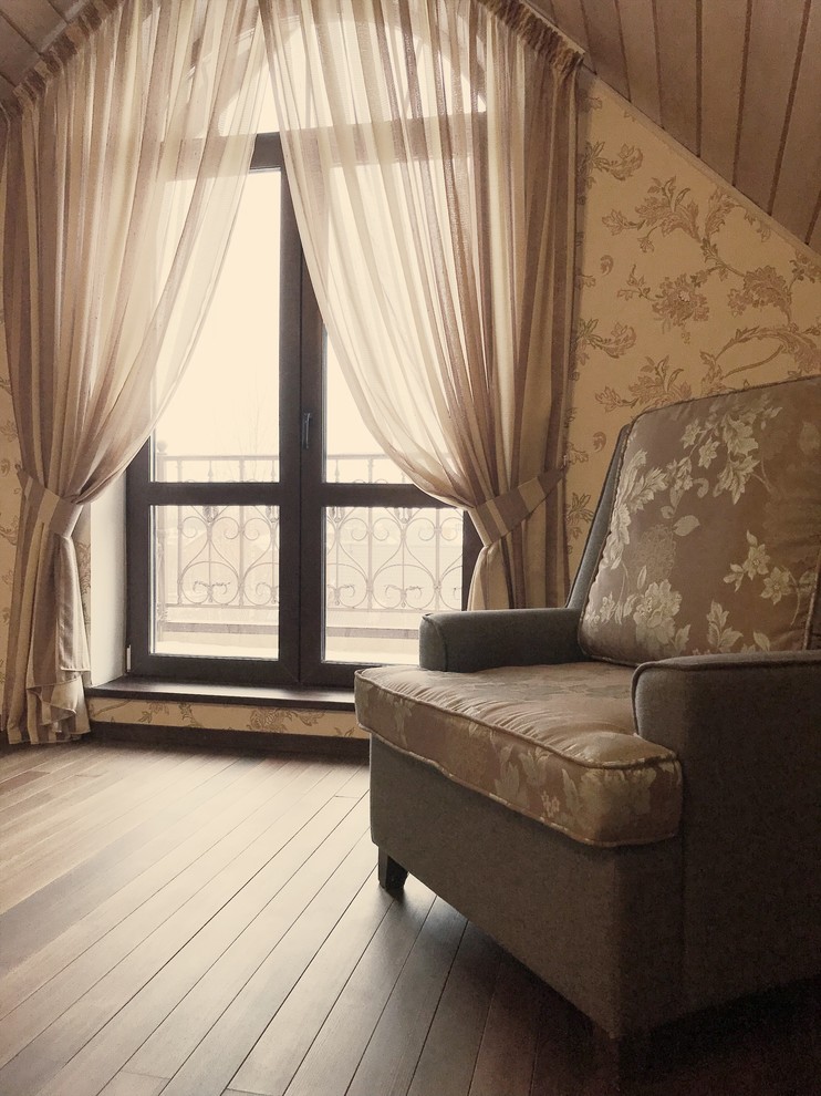 Attic In A Modern Russian Country House