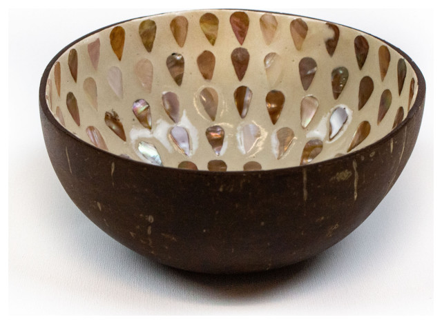 La Pastiche Pearlescent Drizzle Coconut Bowl, 3.5" x 3.5"
