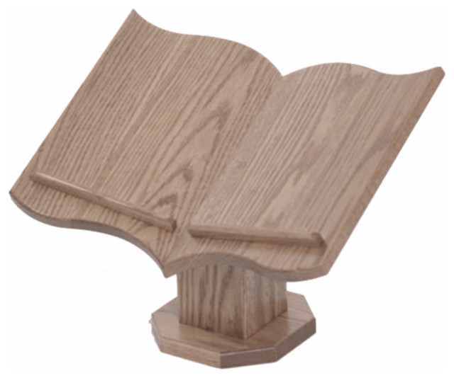 Amish Made Oak Bible Stand, Sandstone Stain