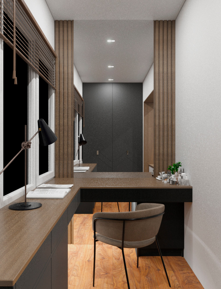 Дизайн балкона в двух вариантах