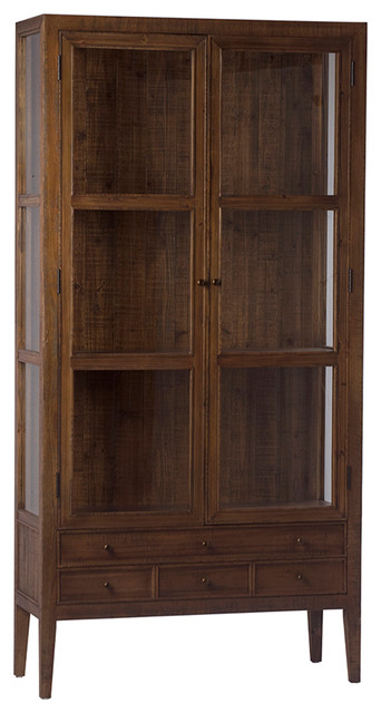 Callahan Storage Display Cabinet Transitional China Cabinets And Hutches By Design Mix Furniture