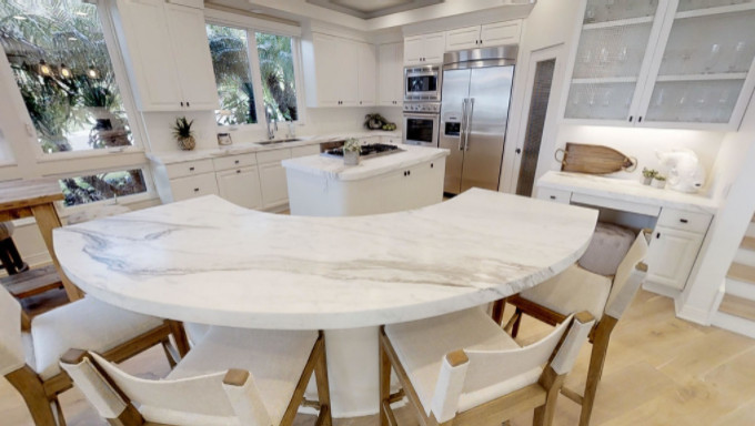 San Clemente Marble Kitchen Counter