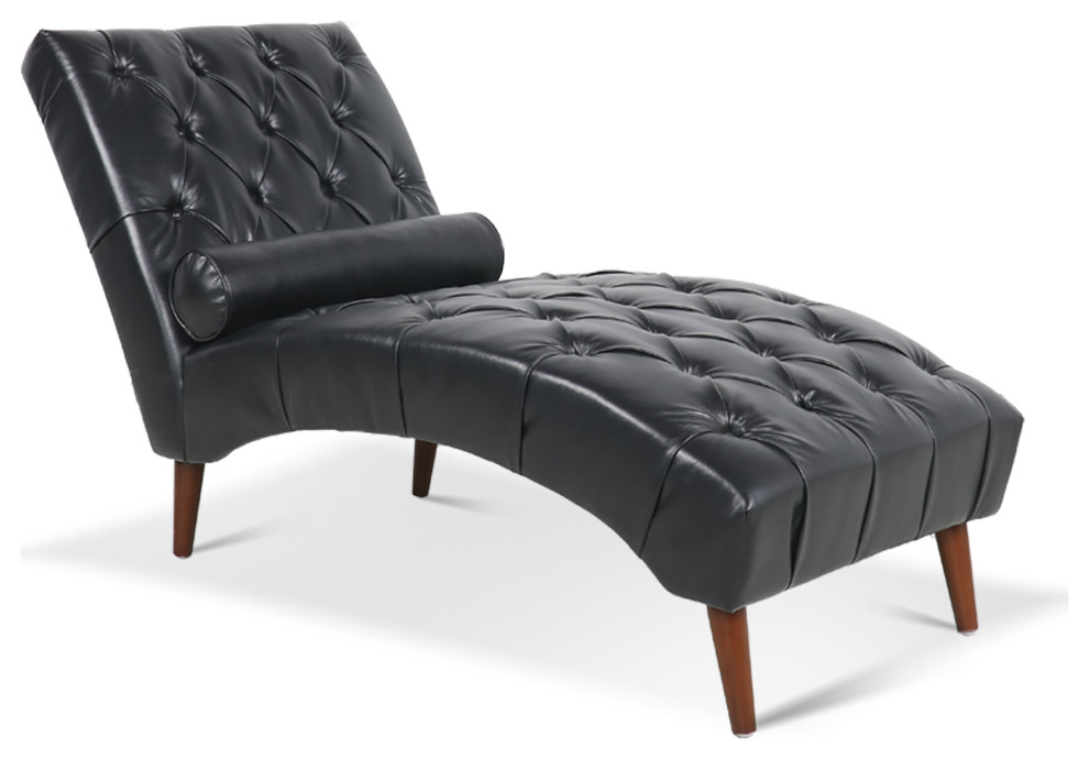 TATEUS PU Leather Upholstered Chaise Lounge