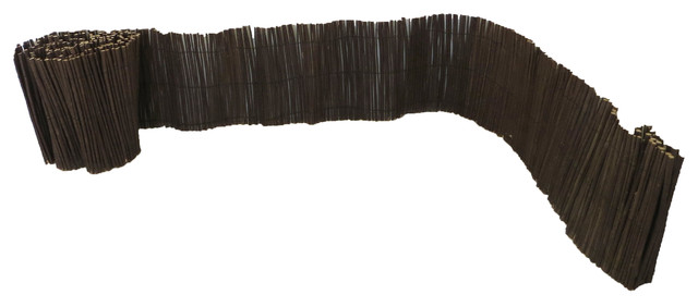 Rolled Willow Border Fence, 11"h - Rustic - Home Fencing And Gates - by ...