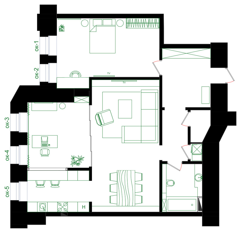 Квартира в старом фонде.