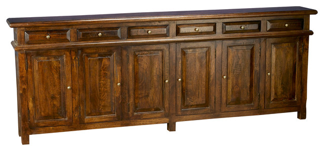 6 Drawer 6 Door Buffet Transitional Buffets And Sideboards by