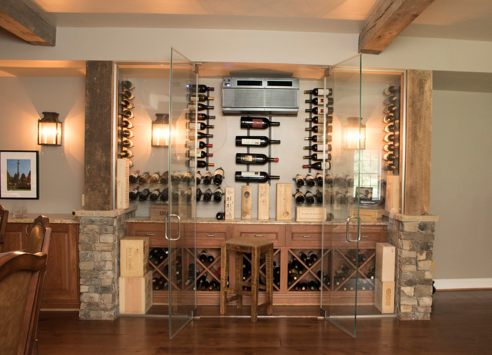 Inspiration for a rustic wine cellar remodel in DC Metro
