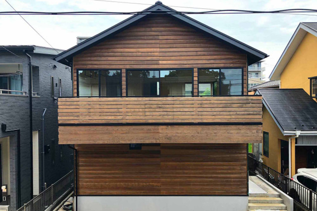 柏の家２（回遊する家） japanisch-modern-haeuser