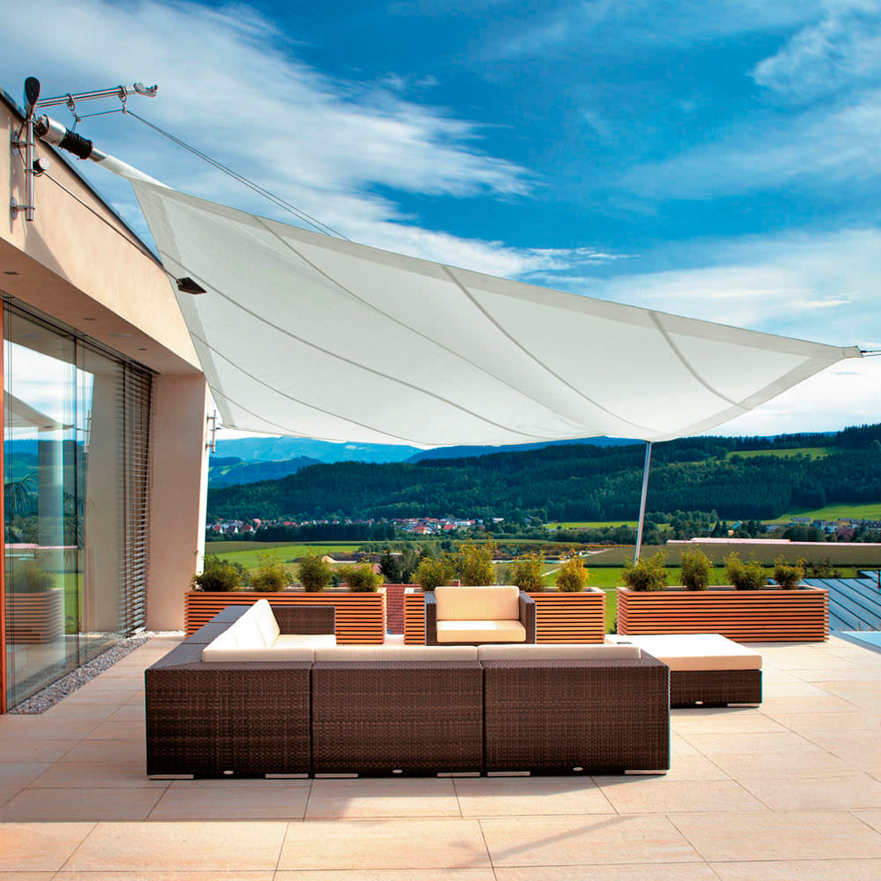 Immagine di una terrazza design