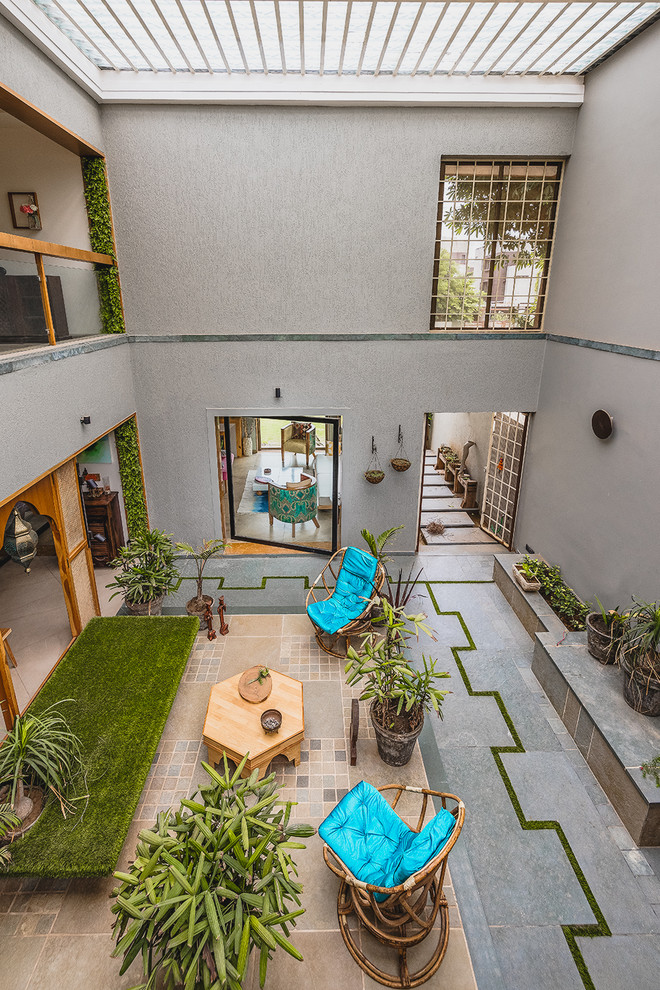 Asian patio in Ahmedabad.