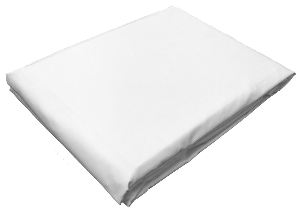 Italian Percale Fitted Sheet, White, King