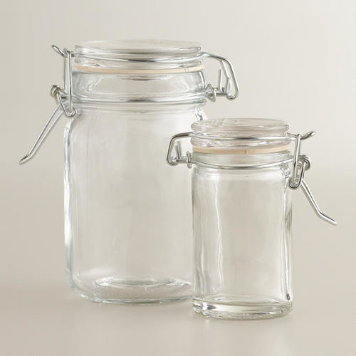 Spice Jars with Clamp Lids, Sets of 6