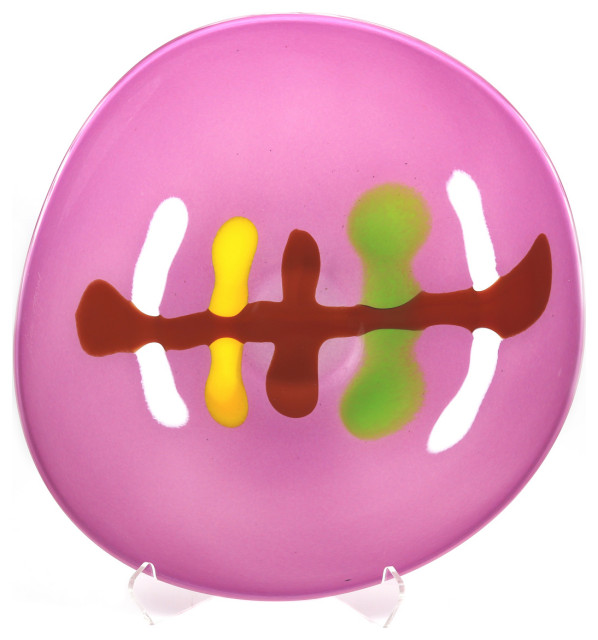 Impression Mauve Centerpiece Plate Contemporary Decorative Plates