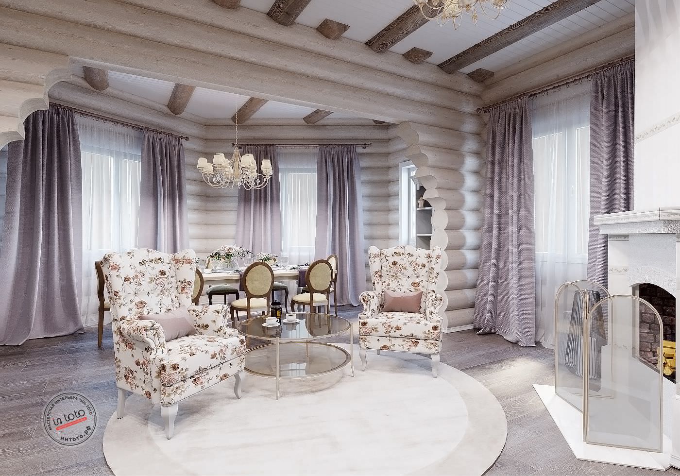 Дом из кругляка в Иркутске