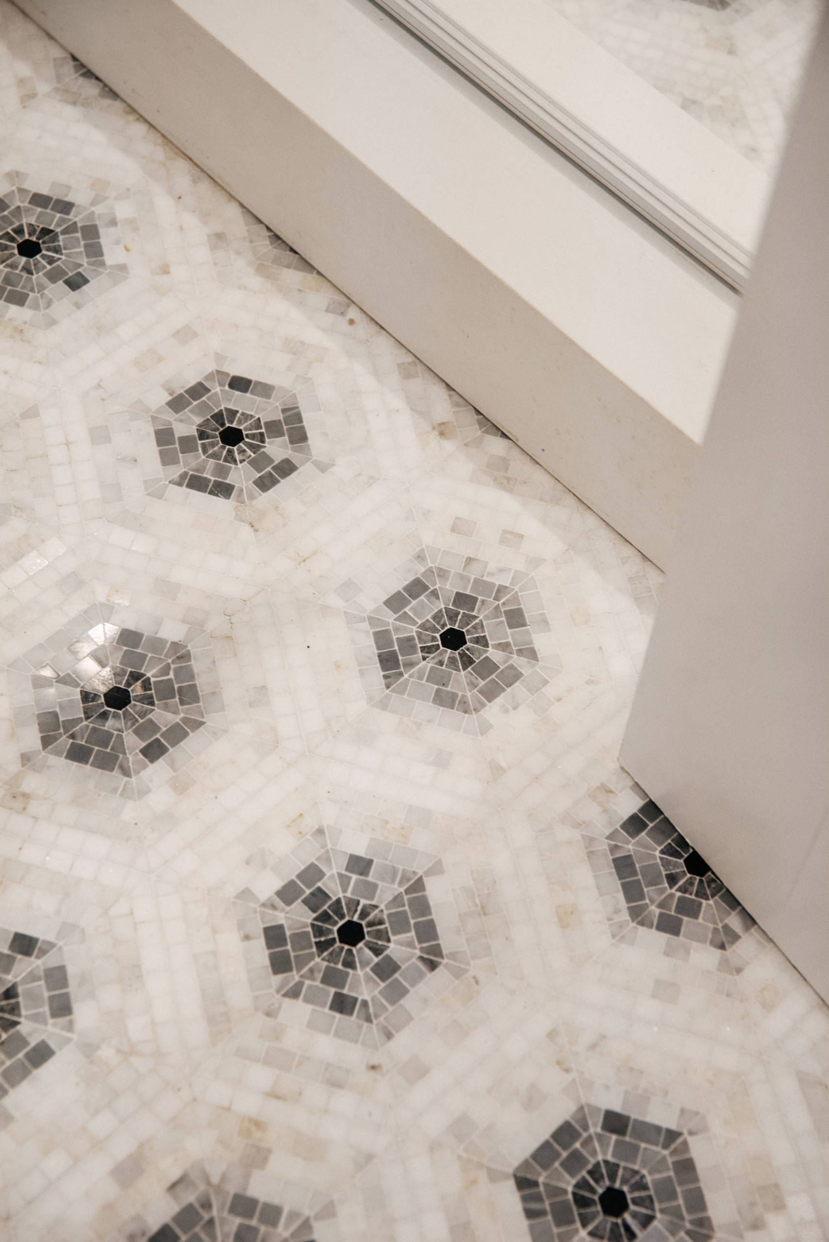 Shower floor detail
