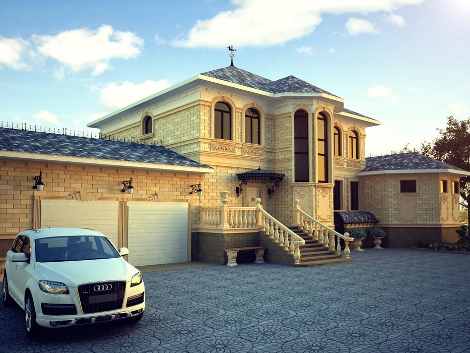 Роскошная классика в современном коттедже