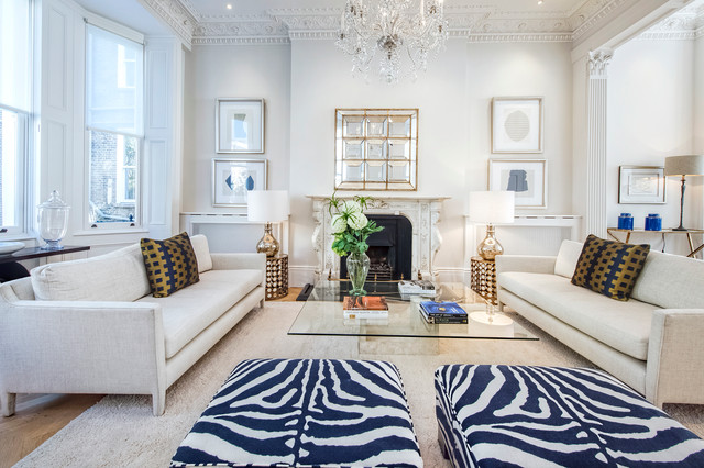 Brunswick Gardens transitional-living-room