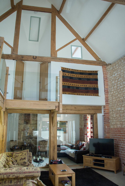 Barn Conversion rustik-vardagsrum