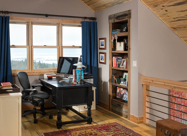 Rustic Cabin rustic-home-office-and-library
