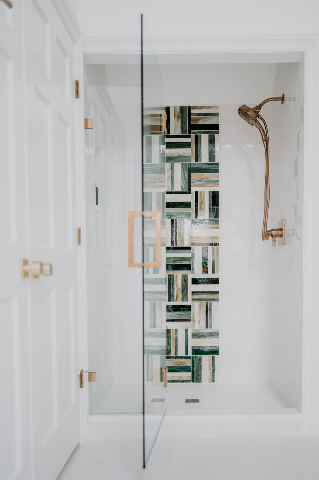 Bathroom - large transitional bathroom idea