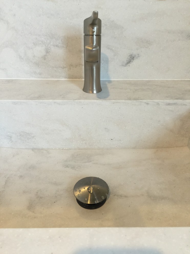 New vanity sink not draining correctly!