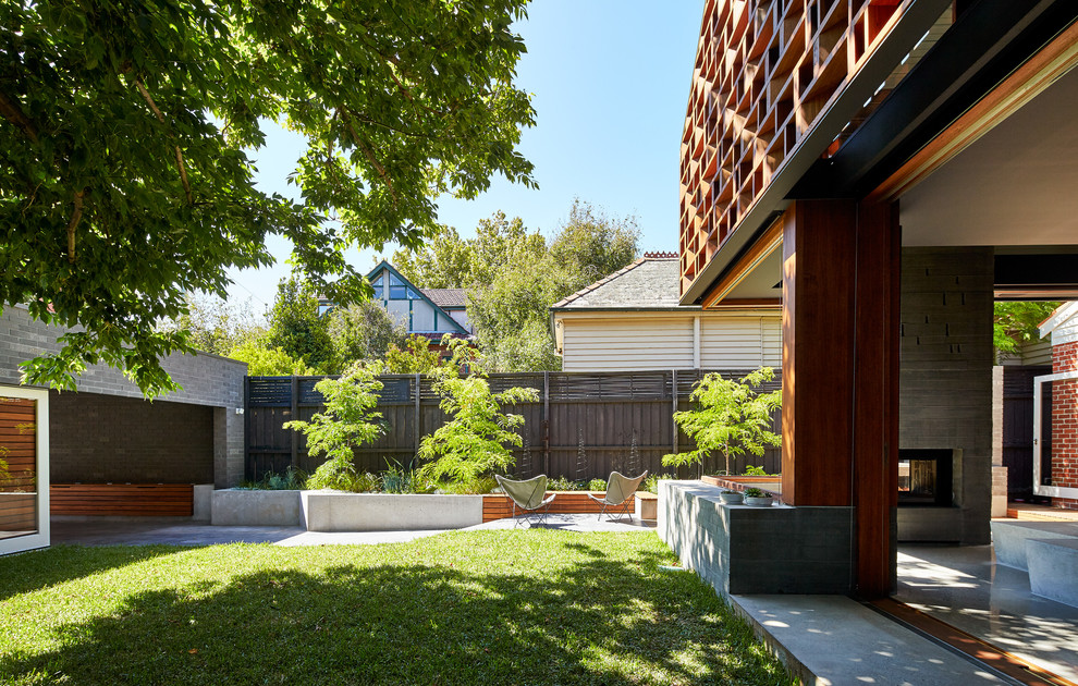 This is an example of a contemporary garage in Melbourne.