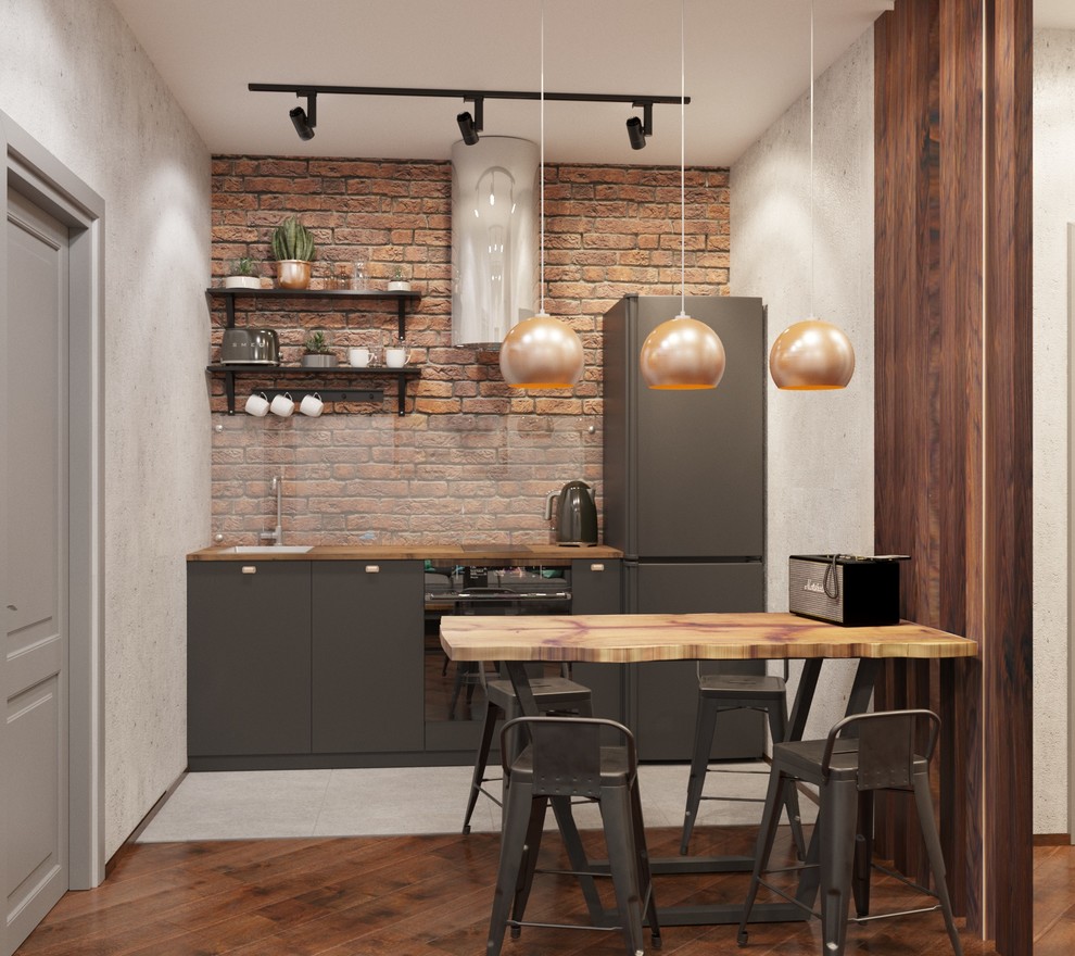 Квартира в стиле лофт для молодой семьи