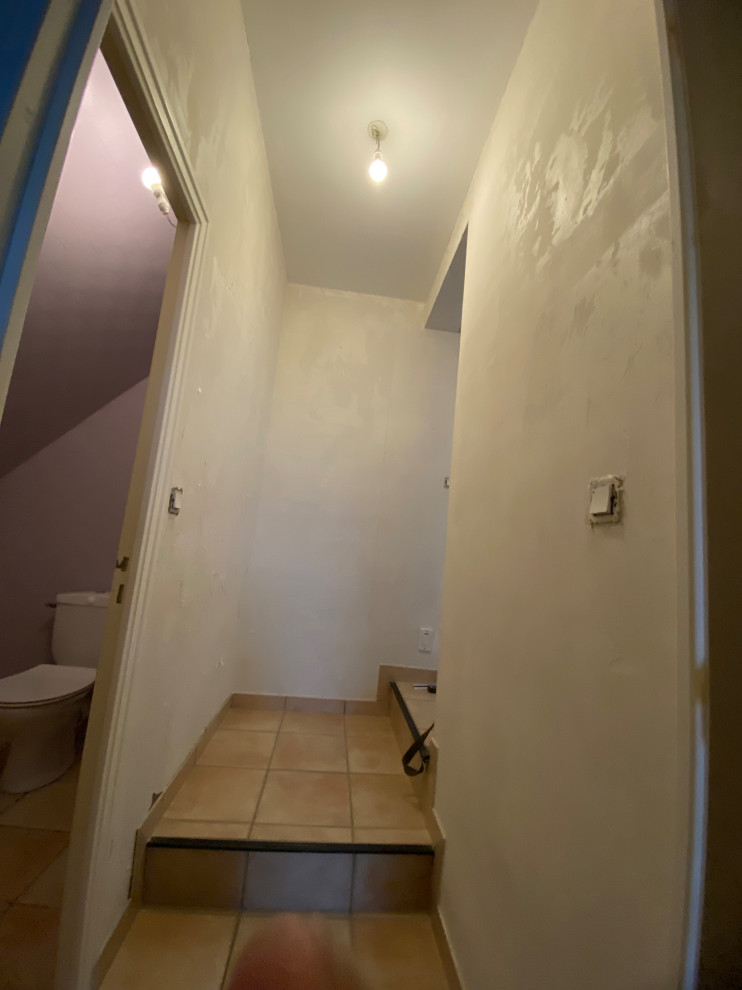 Rénovation complète d'un étage à HILLION :  buanderie , salle de bain, dressing