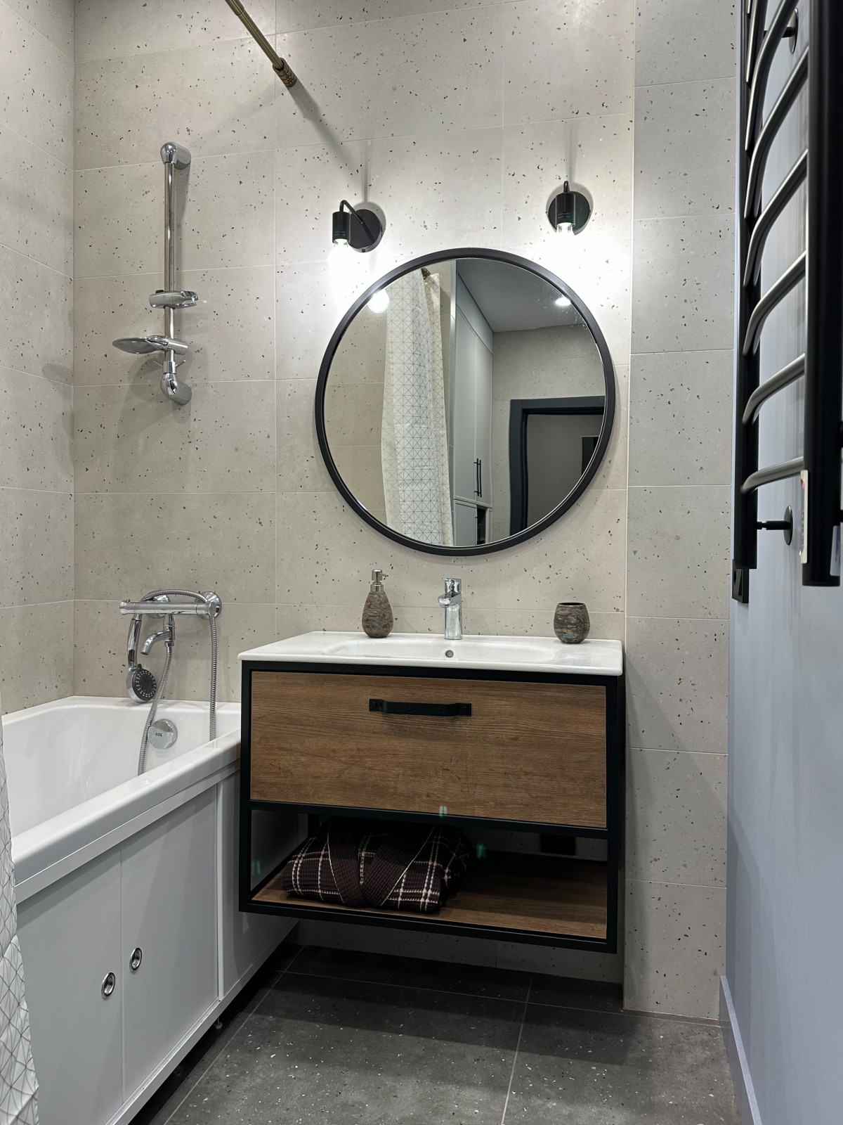 Дизайн-проект в современном стиле, с элементами лофта