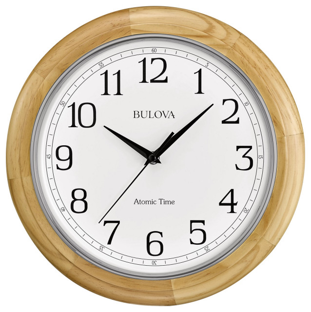 analog wall clock, C5005 Atomic Time 2, sets automatically, quartz