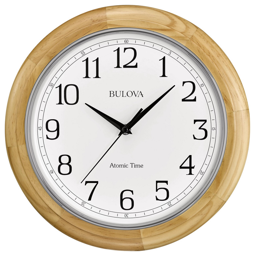 analog wall clock, C5005 Atomic Time 2, sets automatically, quartz