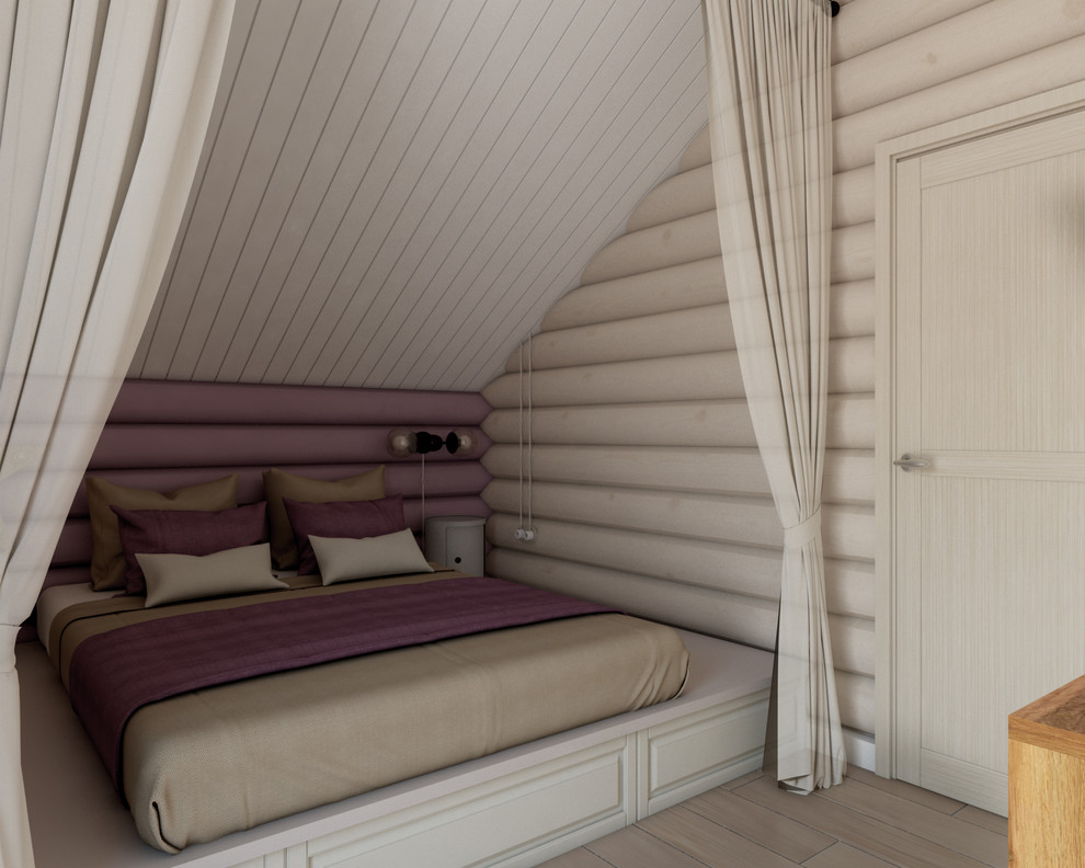 Сруб в современно-классическом стиле