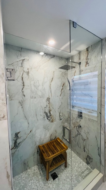 Before, during & after 3 piece washroom remdelling in Meadowvalle