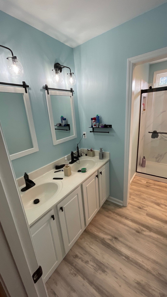 Tub to shower.