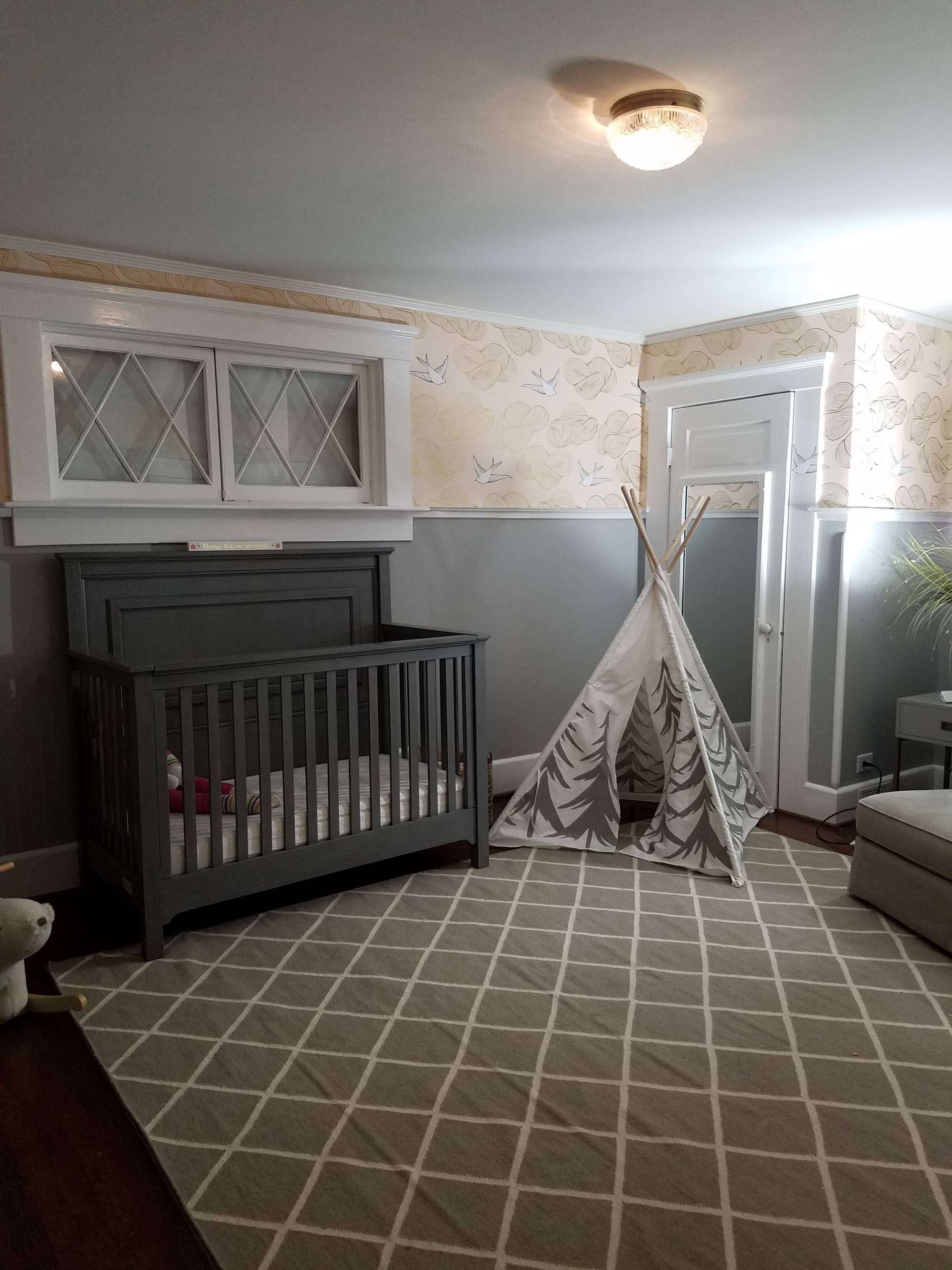 Wallpaper Install:A Nursery Takes Flight