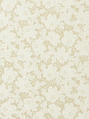 Tan Floral Adore Wallpaper- Sample