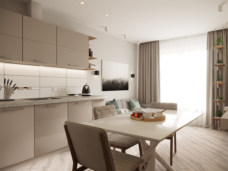 Светлая двушка.