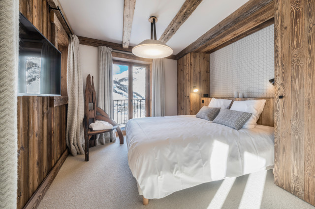 VAL D'IS&Egrave;RE | Chalet rustik-sovrum