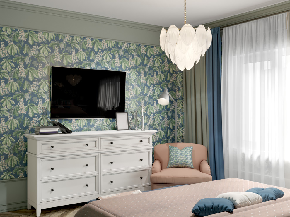 Загородный дом в оливковых тонах