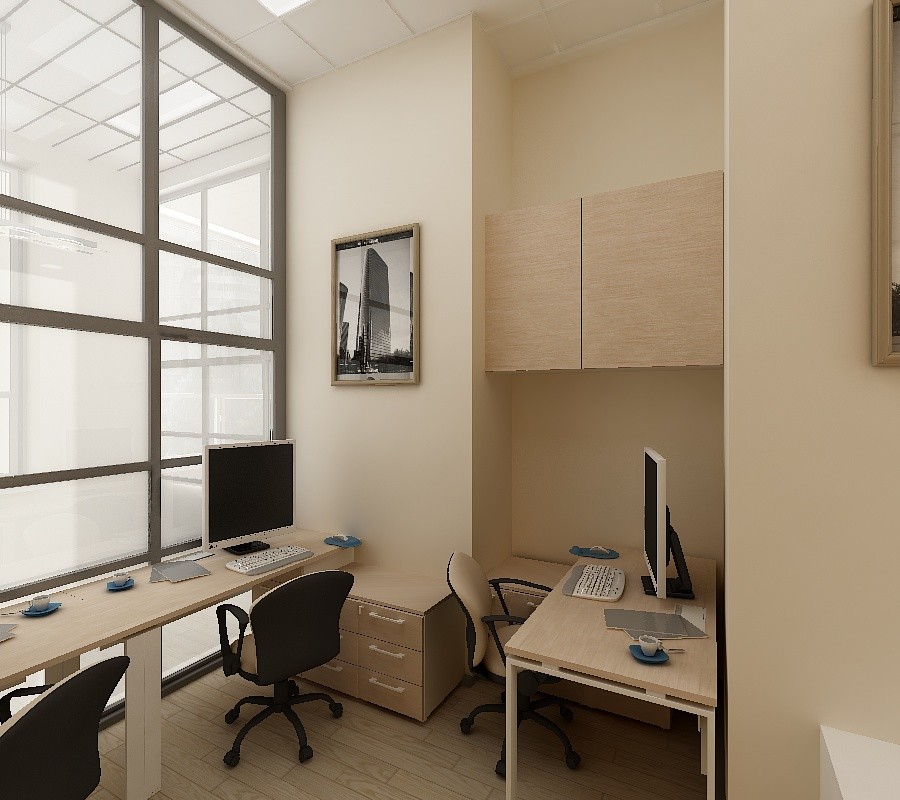 Дизайн-проект офиса "Техстрой"-2018 год.Кабинет.