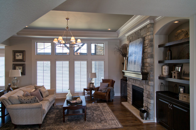 Bickimer Homes Model modern-vardagsrum