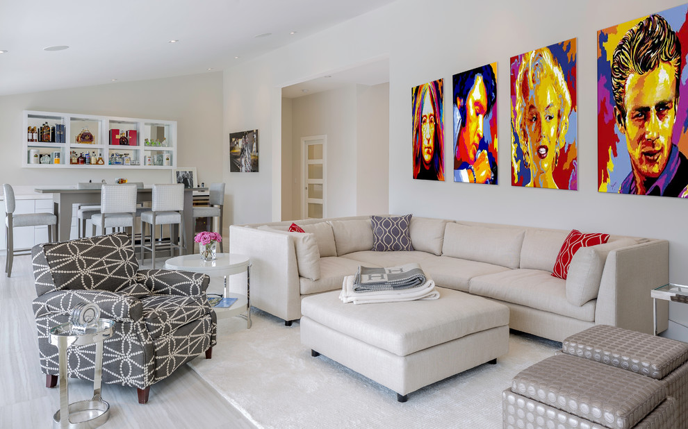  Fort  Lauderdale  Fresh Modern Living Room Miami by 