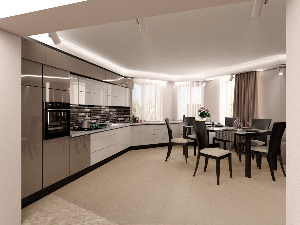 Дизайн интерьера Кухня-гостинная