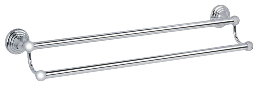 Alno Double Towel Bar in Polished Chrome